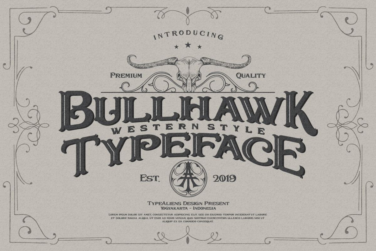 Bullhawk Layered Font Extra example image 1