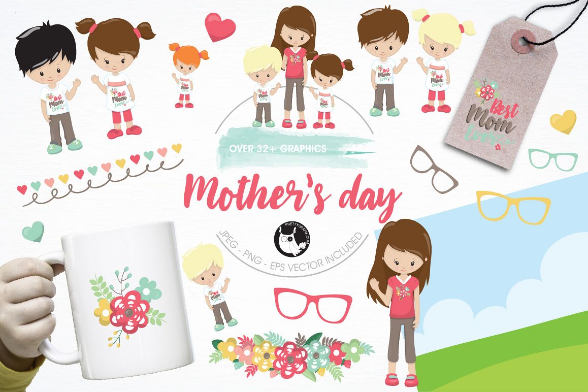 Mother's day graphics and illustrations example image 1