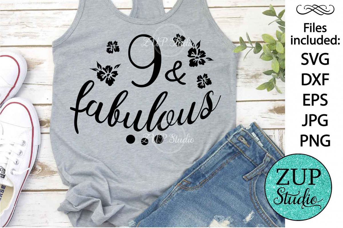 Nine nine and fabulous Digital Cutting files file 136 example image 1