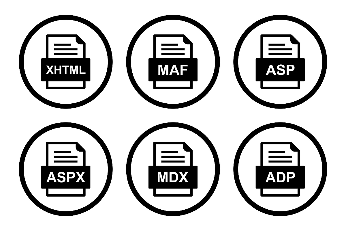 Set Of File Formats Icons example image 1