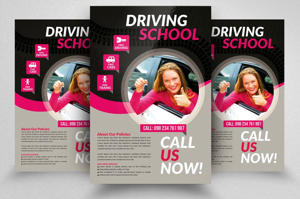 Driving Learning School Flyers example image 1