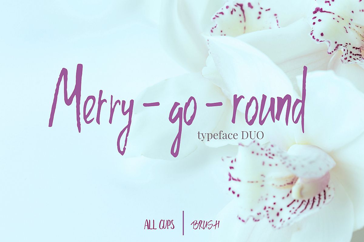 Merry go round Font Duo plus Extra swashes example image 1