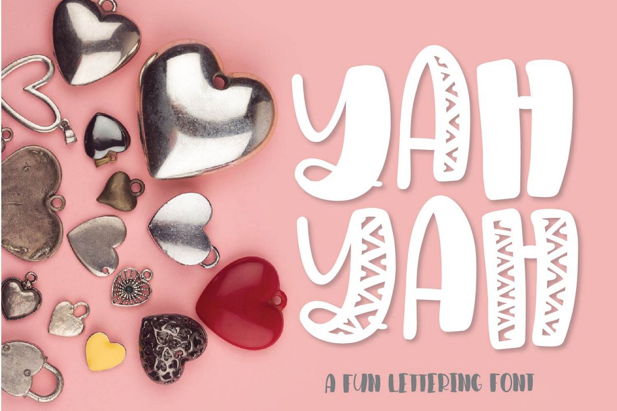 YAHYAH - A Fun Quirky Hand Lettered Font example image 1