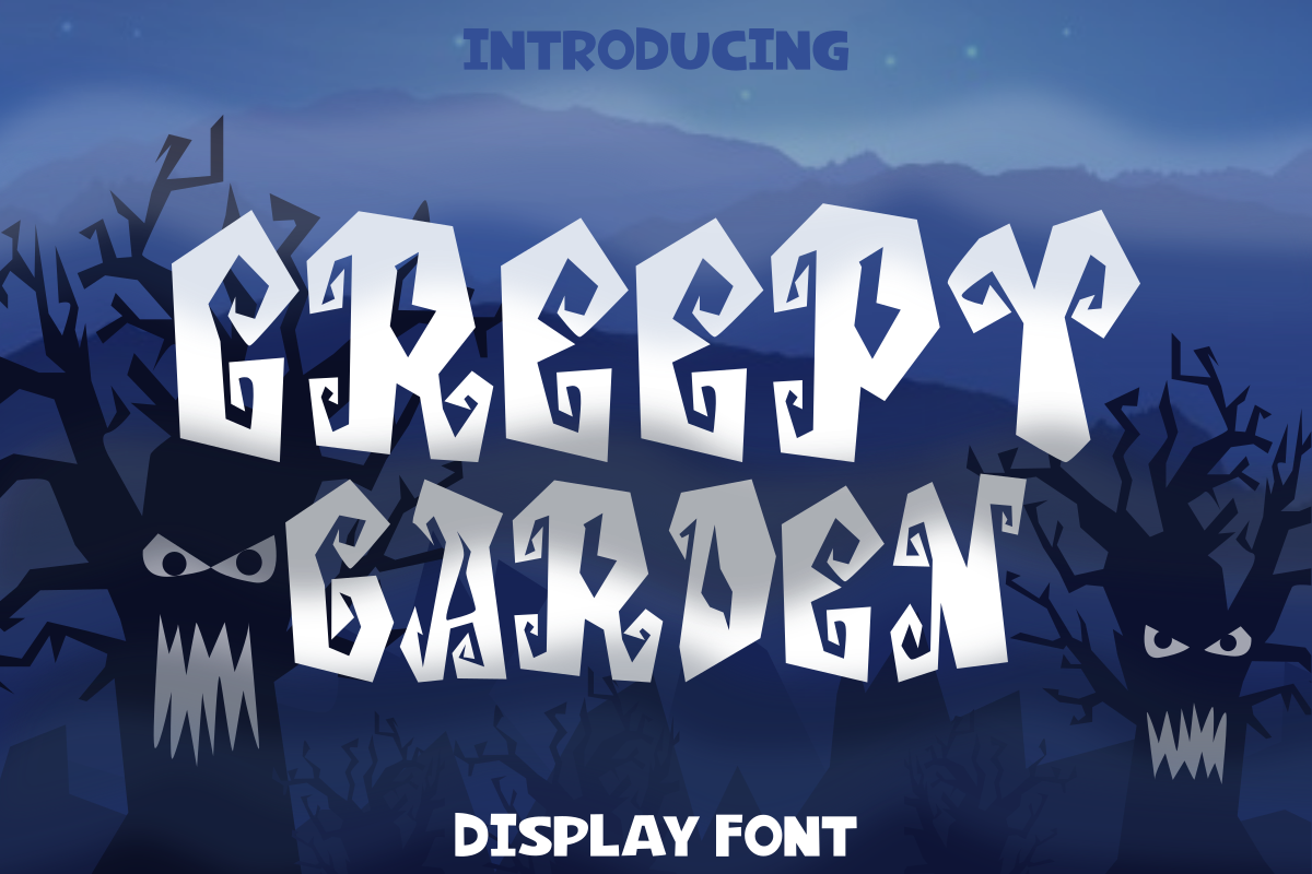 Creepy Garden Font example image 1