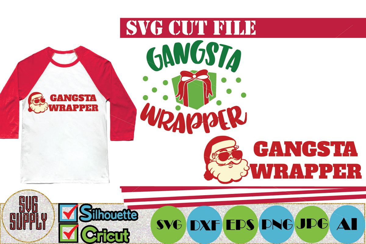 Download Gangsta Wrapper SVG Cut File (163756) | Cut Files | Design ...