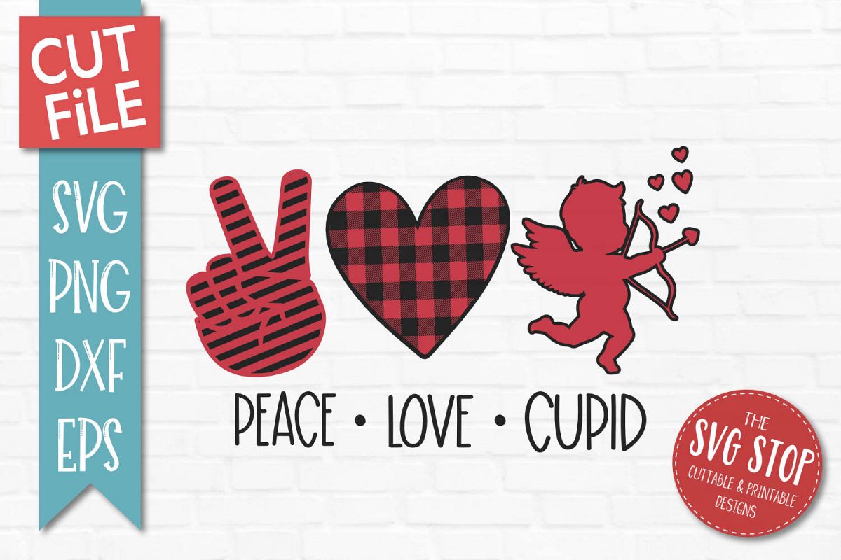Download Peace Love Cupid SVG, PNG, DXF, EPS