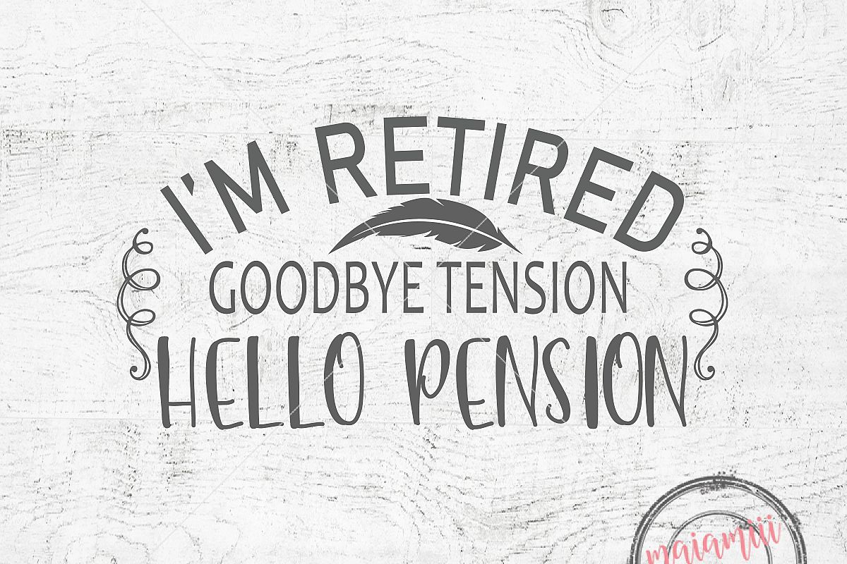 Download Retirement SVG Retired SVG Funny Sayings SVG Retirement Quote Hand Lettering Design Cut File ...