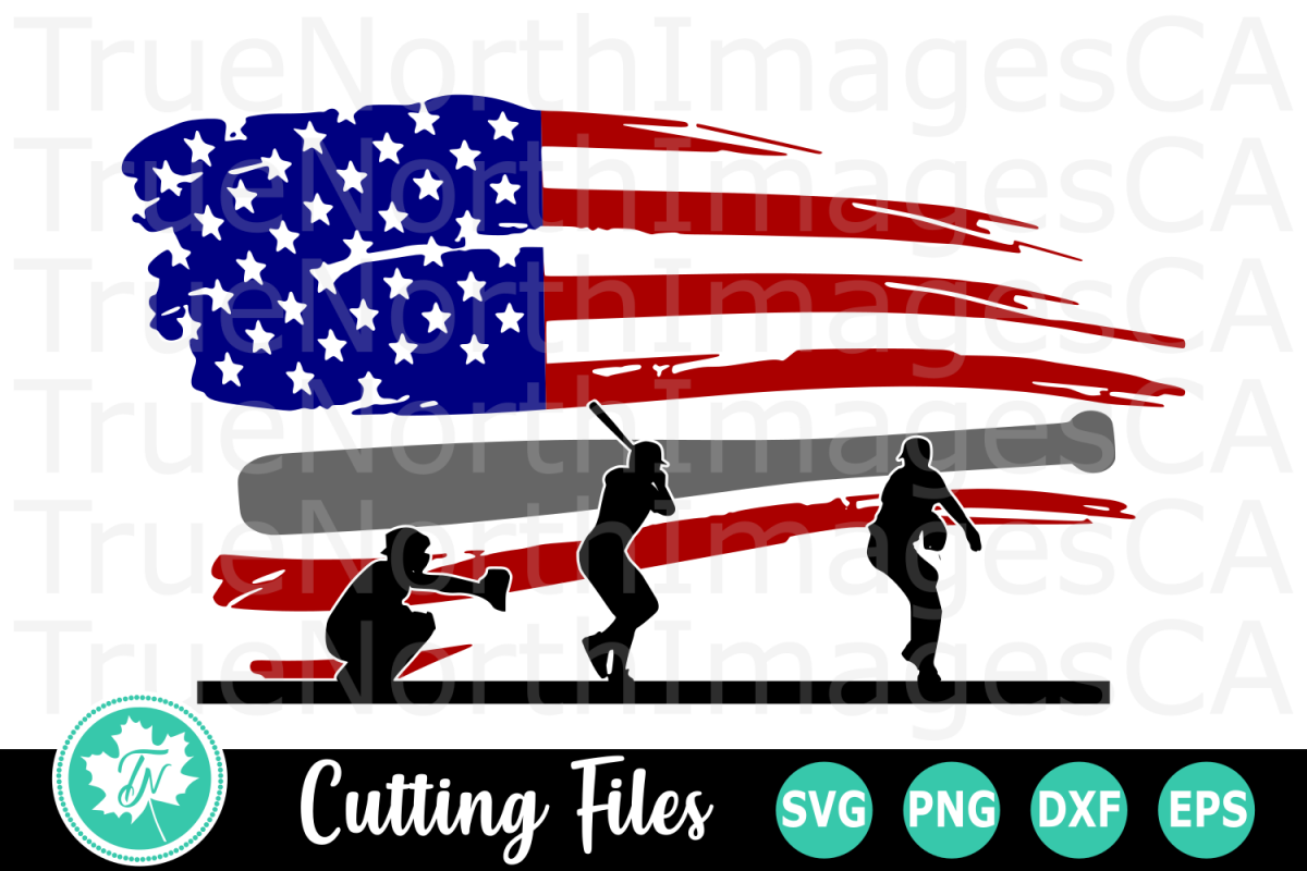 Baseball American Flag A Sports Svg Cut File 196396 Cut Files Design Bundles