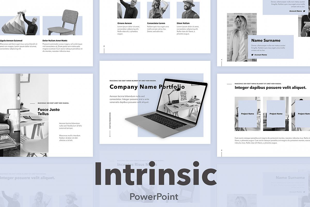 Intrinsic PowerPoint Template example image 1