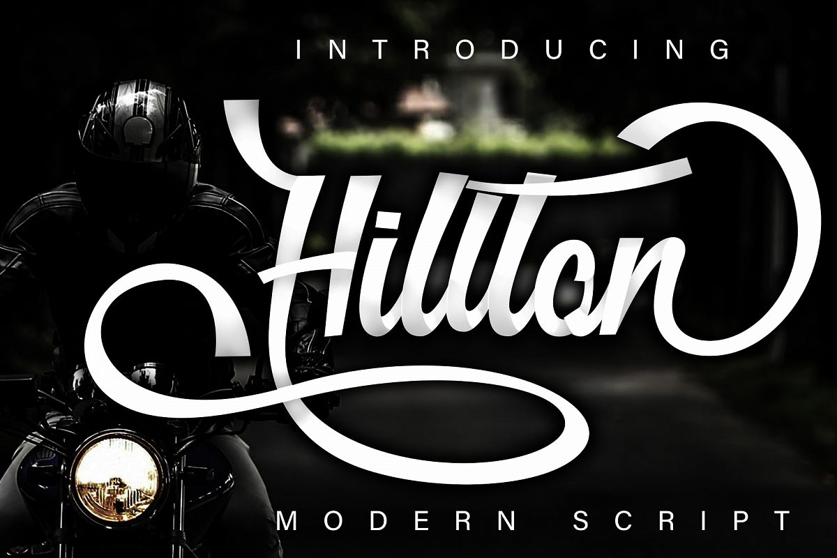 Hillton modern script example image 1