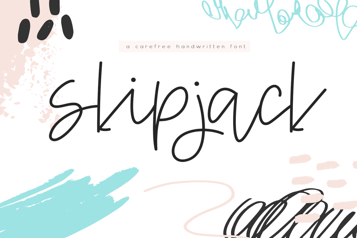 Skipjack - A Carefree Script Font example image 1