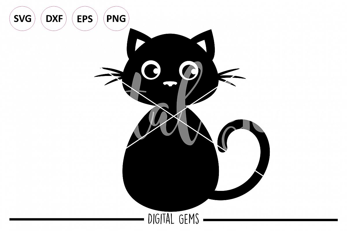 Black Cat SVG / PNG / EPS / DXF files (104617) | SVGs | Design Bundles