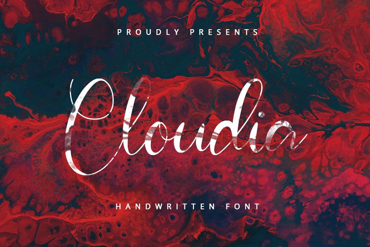 Cloudia - Handwritten Font example image 1