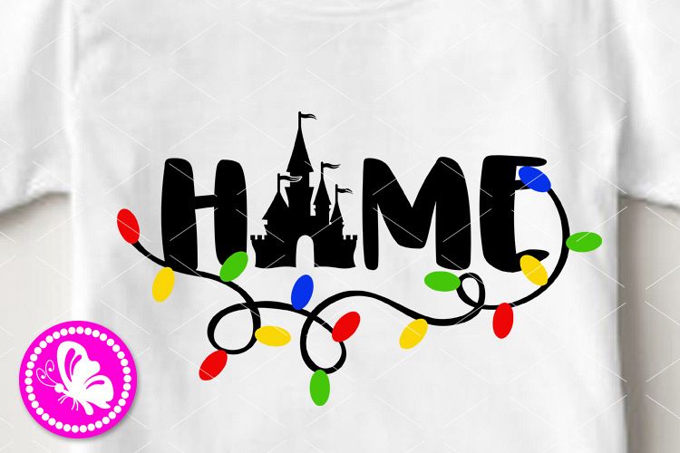 Home sign Svg saying Holidays decor Magic castle Palace png example image 1