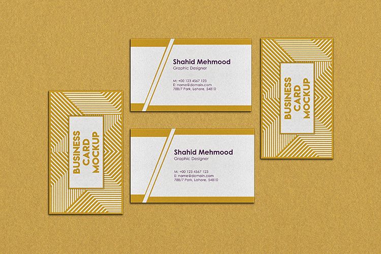 Realistic Business Card Mockups example image 1