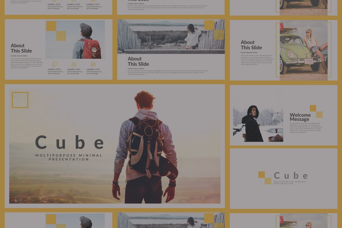 Cube Powerpoint Template example image 1