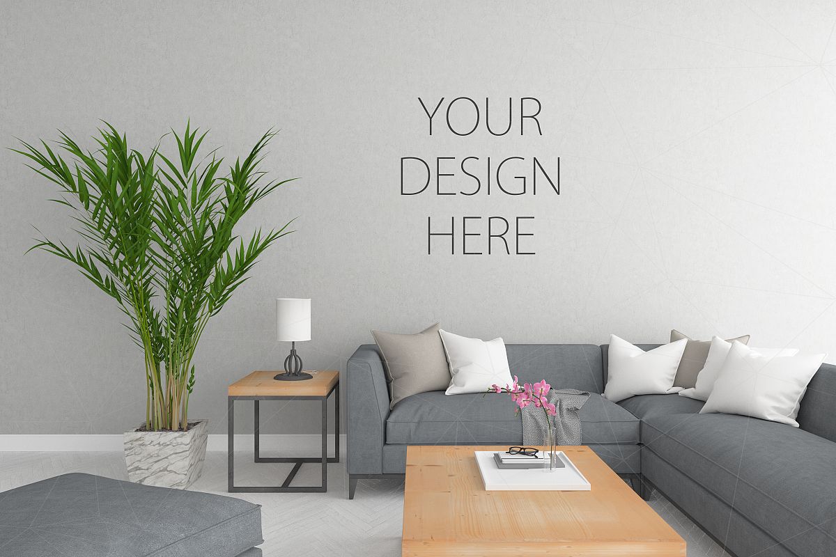 Download Interior mockup - blank wall mock up (36043) | Mock Ups | Design Bundles