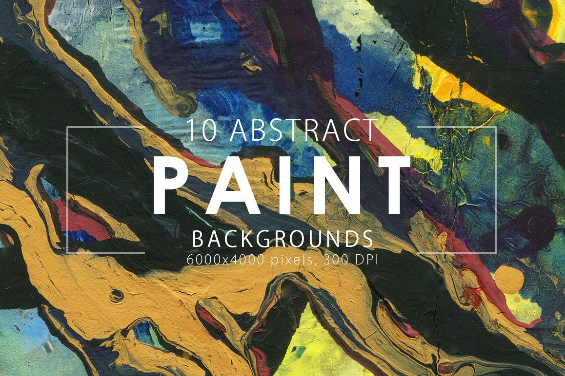 Abstract Paint Backgrounds Vol.1 example image 1