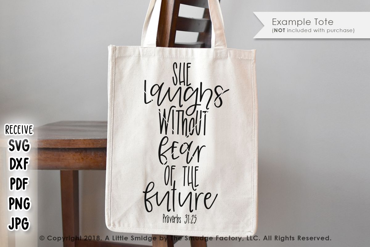 She Laughs Without Fear Of The Future SVG example image 1