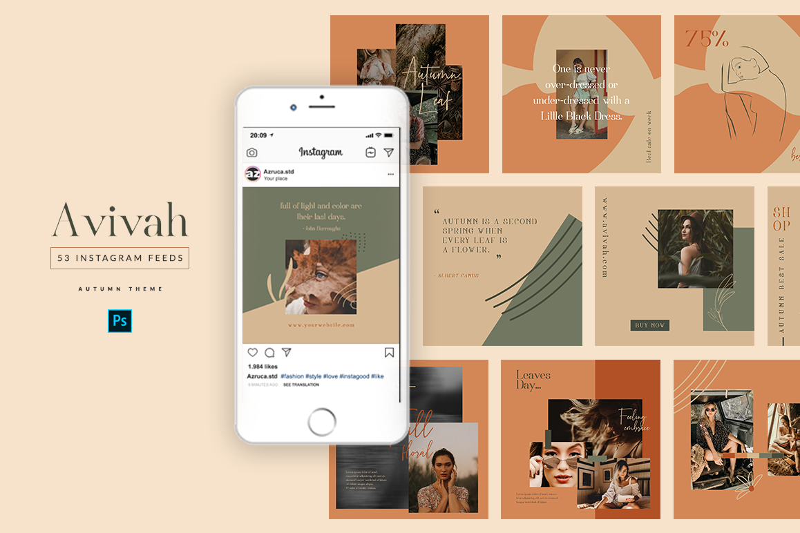 Avivah Autumn Instagram Feed example image 1