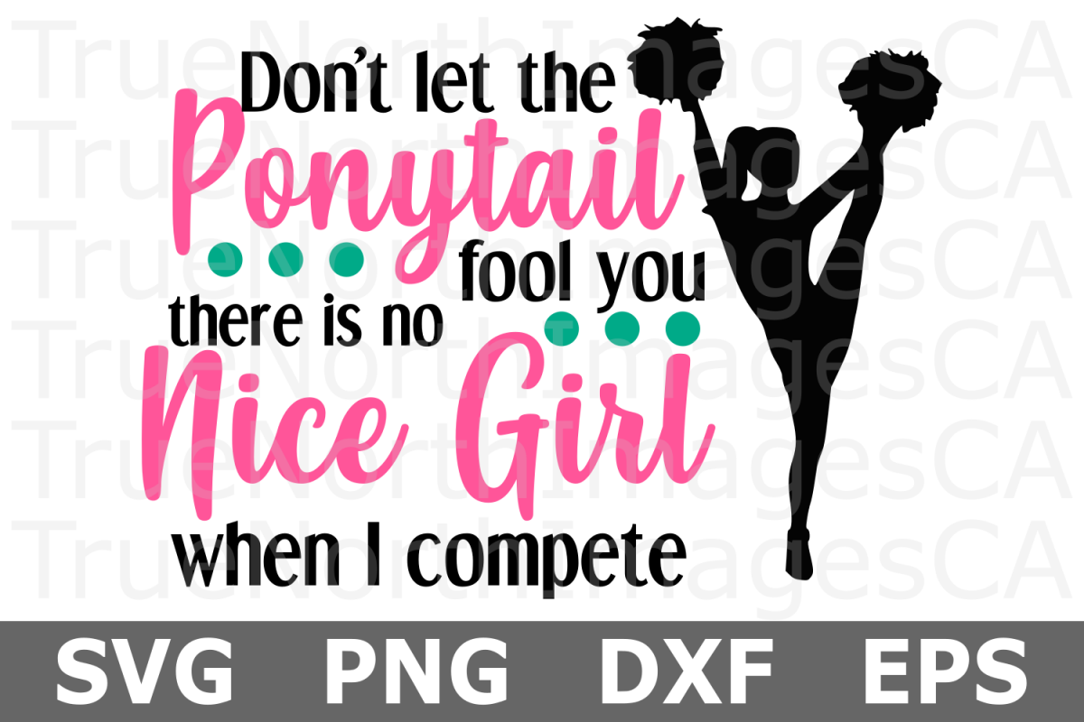 Ponytail Fool You - A Sports SVG Cut File example image 1