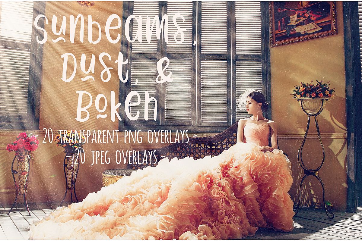 Dusty sunbeams overlays example image 1