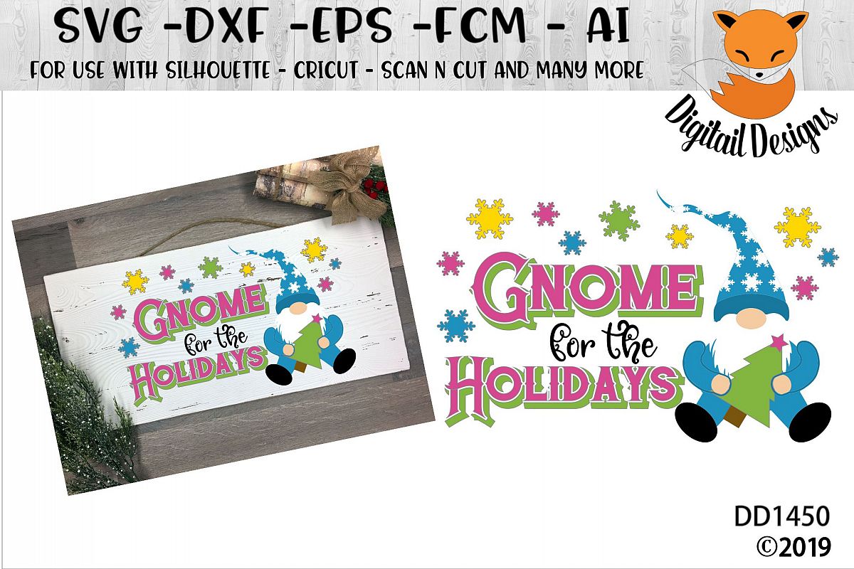 Gnome For the Holidays SVG example image 1