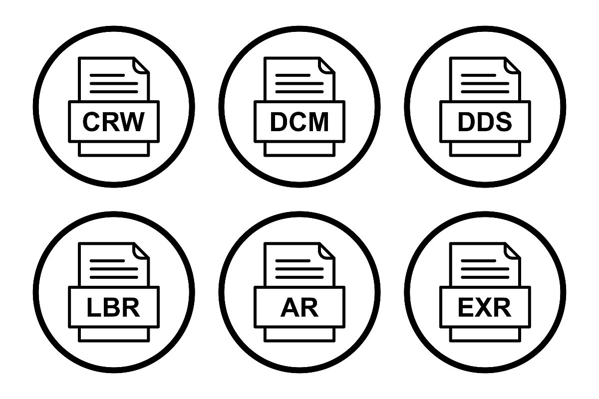 Set Of File Formats Icons example image 1