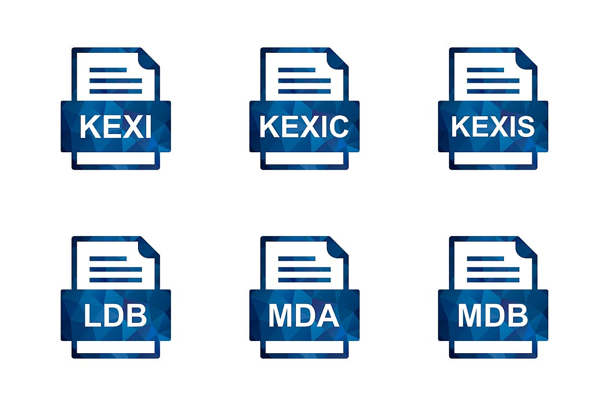 Set Of File Formats Icons example image 1