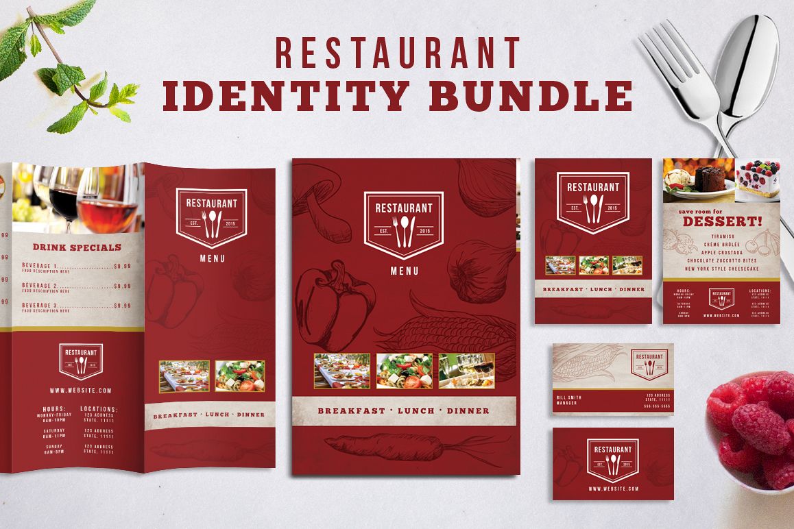 Restaurant Identity Bundle example image 1