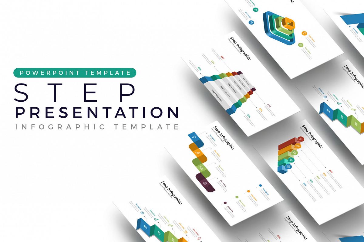 Step Presentation - Infographic Template example image 1