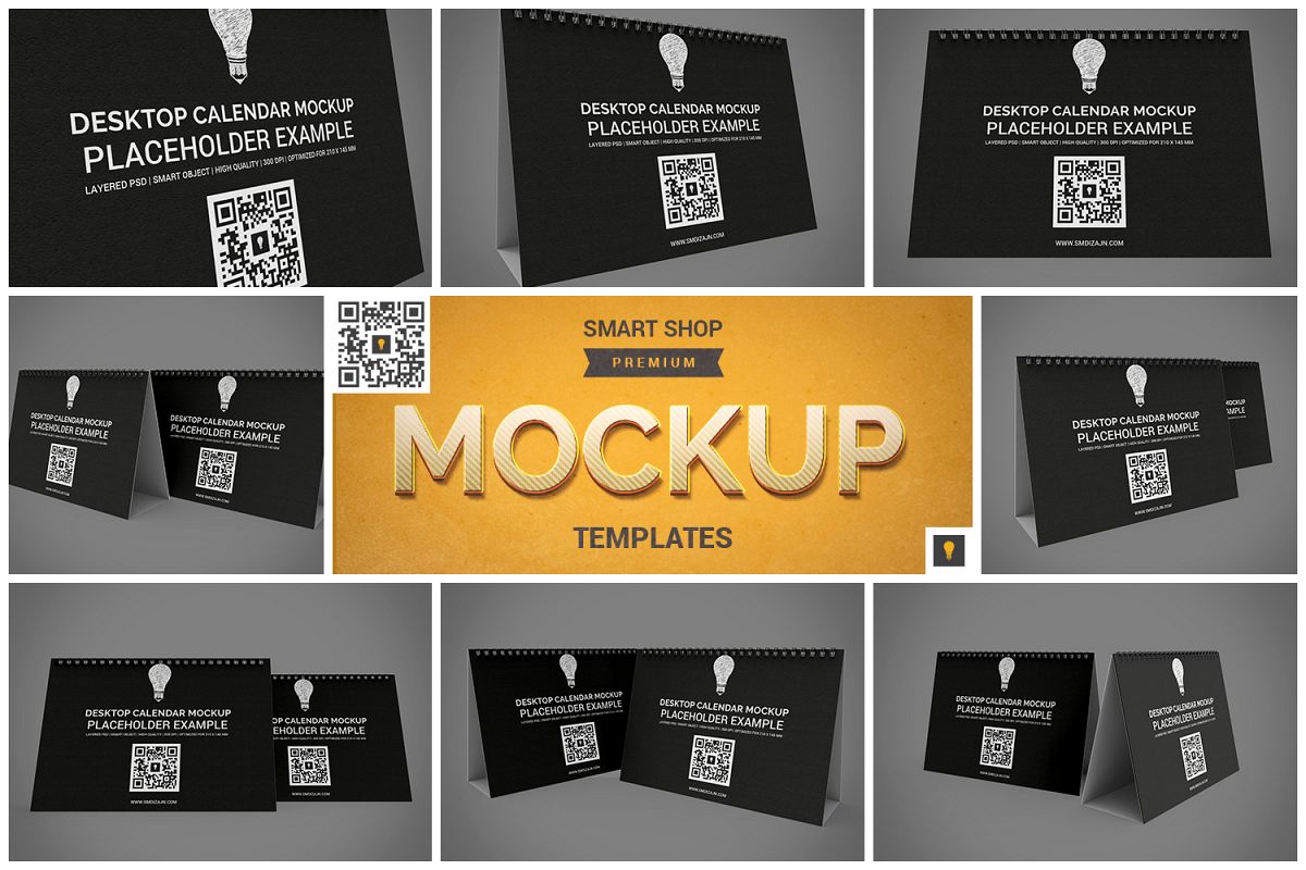 Desktop Calendar Mockup example image 1