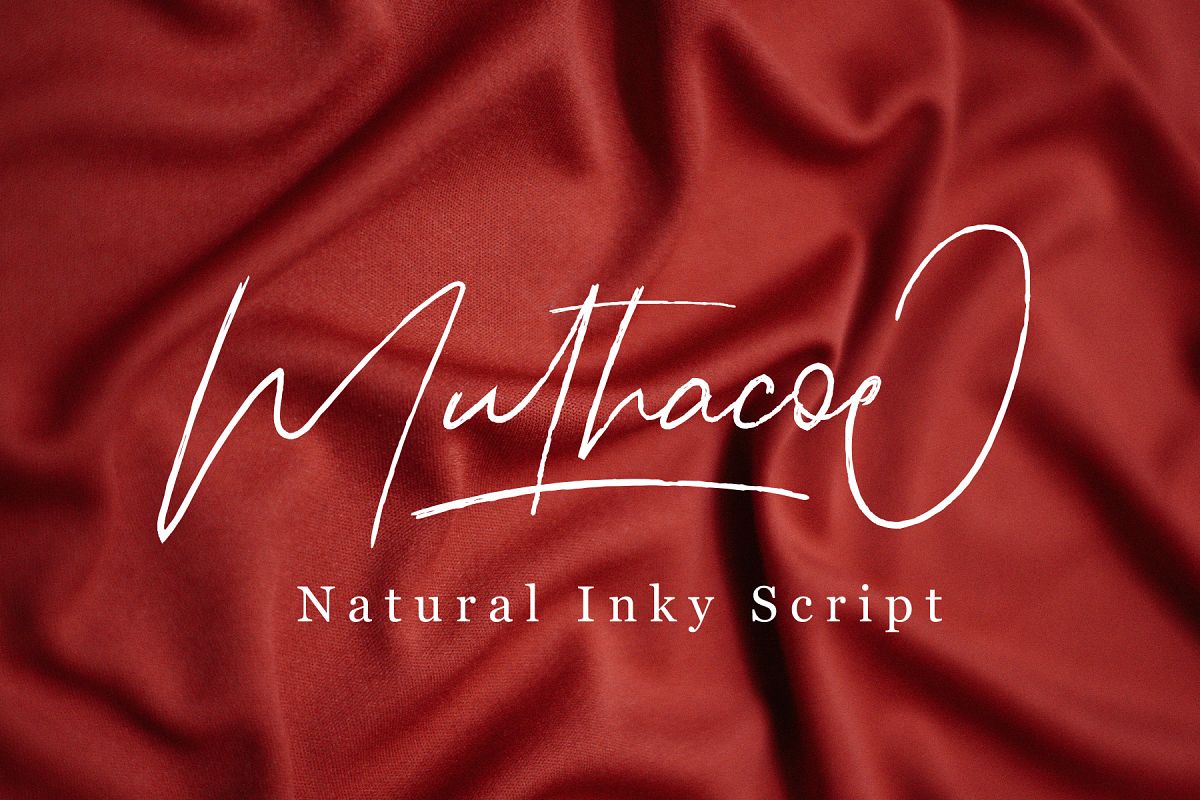 Muthacoe | Natural Inky Script example image 1