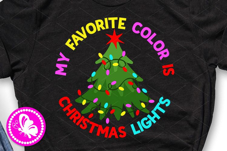 My favorite color is Christmas lights Xmas tree Garland example image 1