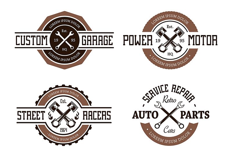 Vector Auto Emblems (2324) | Logos | Design Bundles