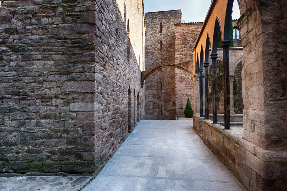 Inner Courtyard Of Cardona Castle 2- Photo example image 1