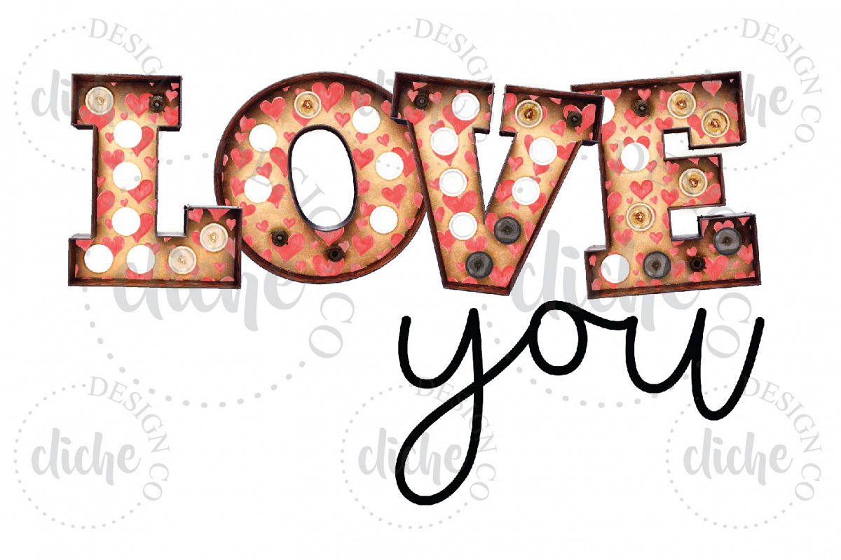 Valentine Sublimation Design example image 1