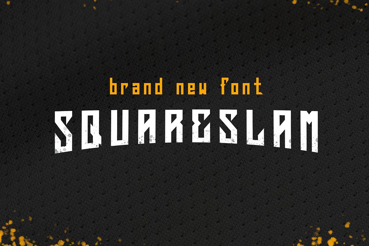 Squareslam sports and esports font example image 1