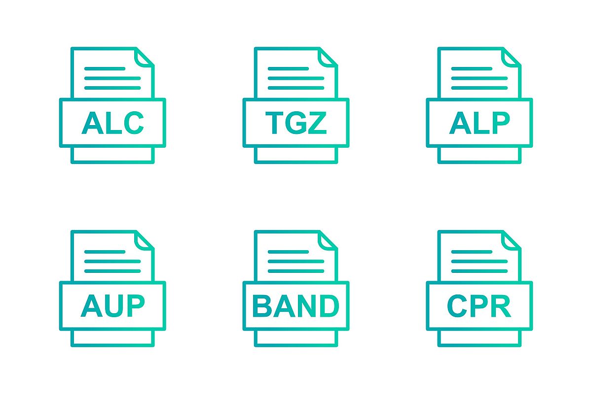 Set Of File Formats Icons example image 1