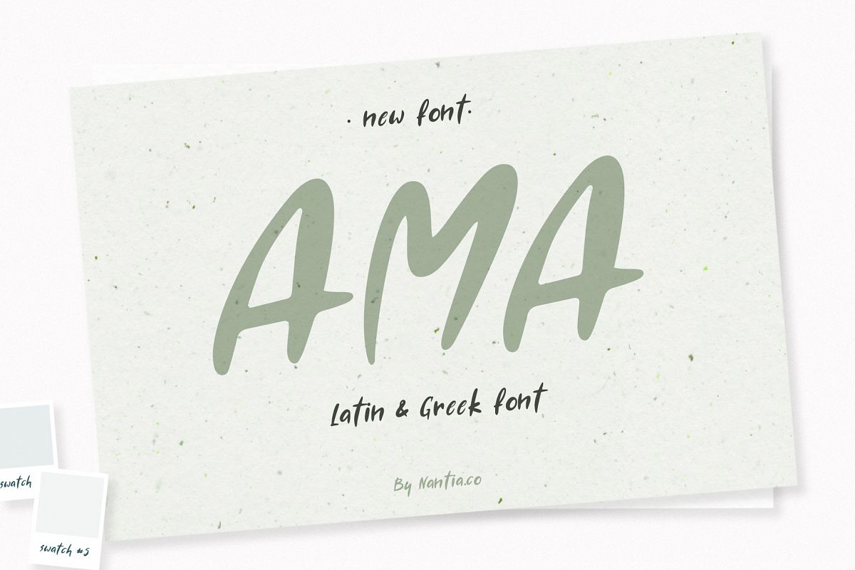 AMA Greek and Latin Font example image 1