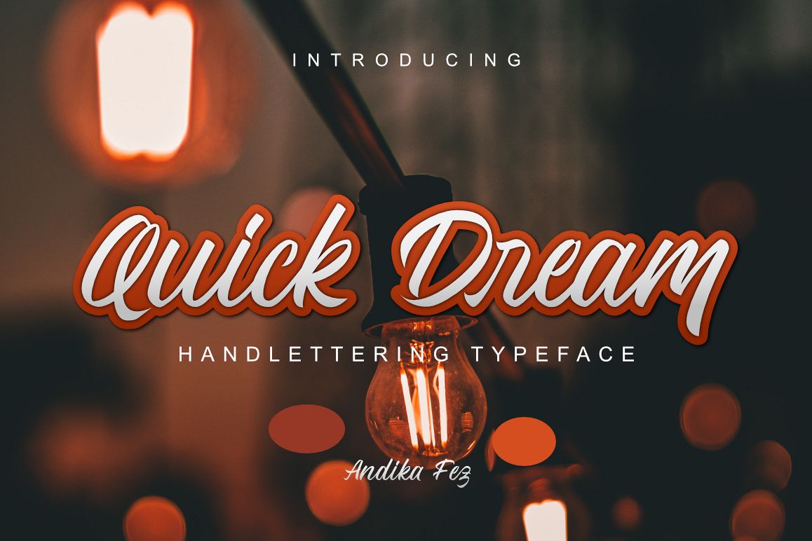 Quick Dream Font example image 1