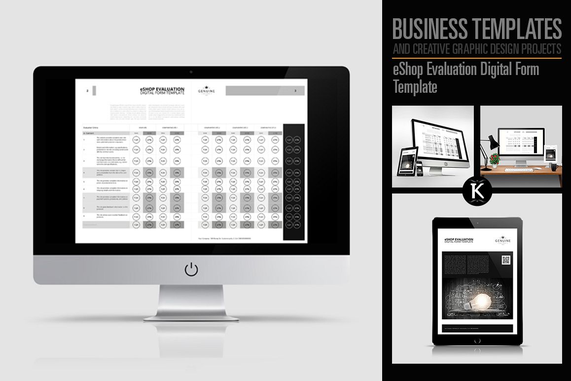 eShop Evaluation Digital Form Template example image 1