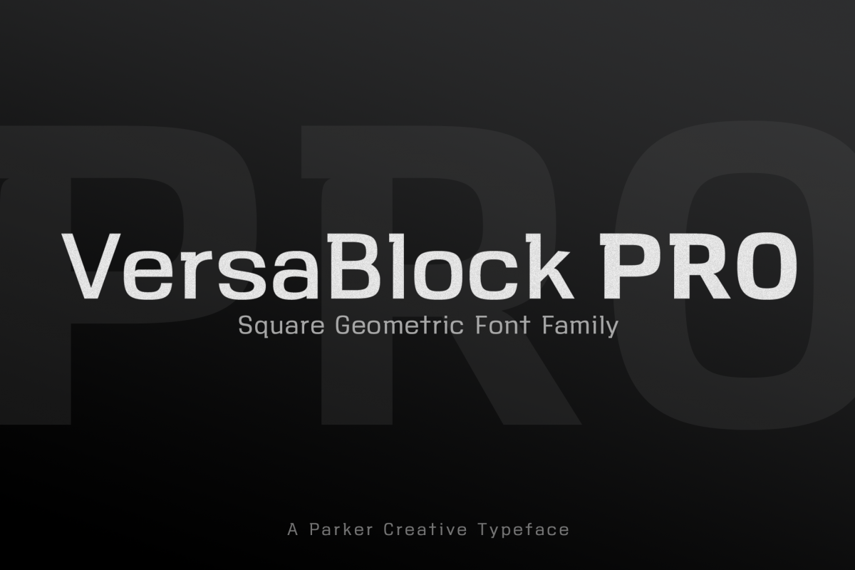 VersaBlock Pro Sharp Geometric Font example image 1