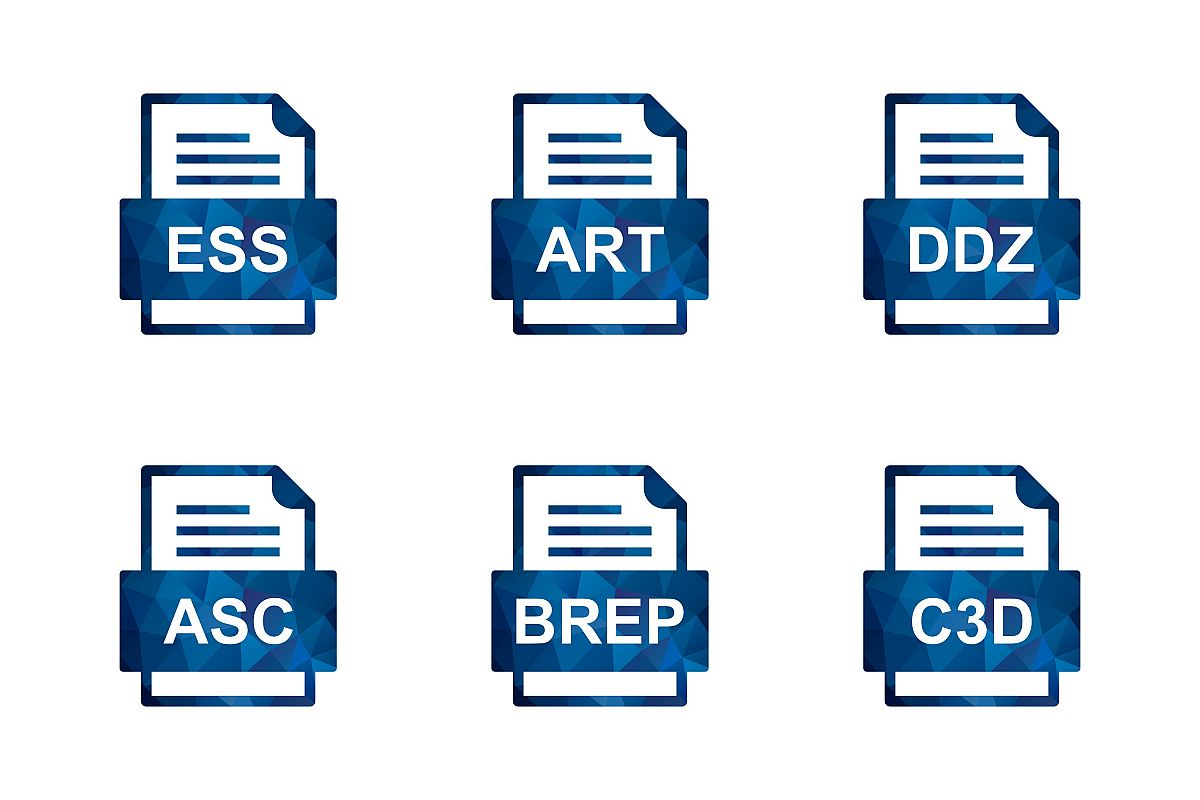 Set Of File Formats Icons example image 1