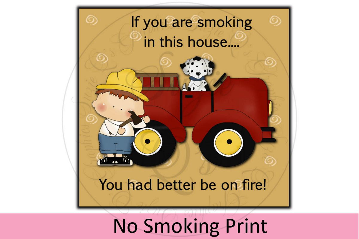 No Smoking Print example image 1
