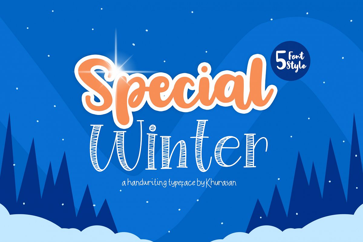 Special Winter 5 Font example image 1