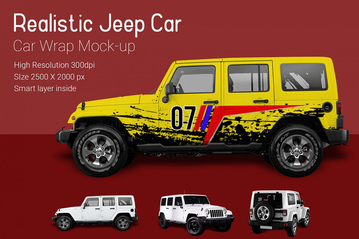 Jeep Car Mock-Up example image 1