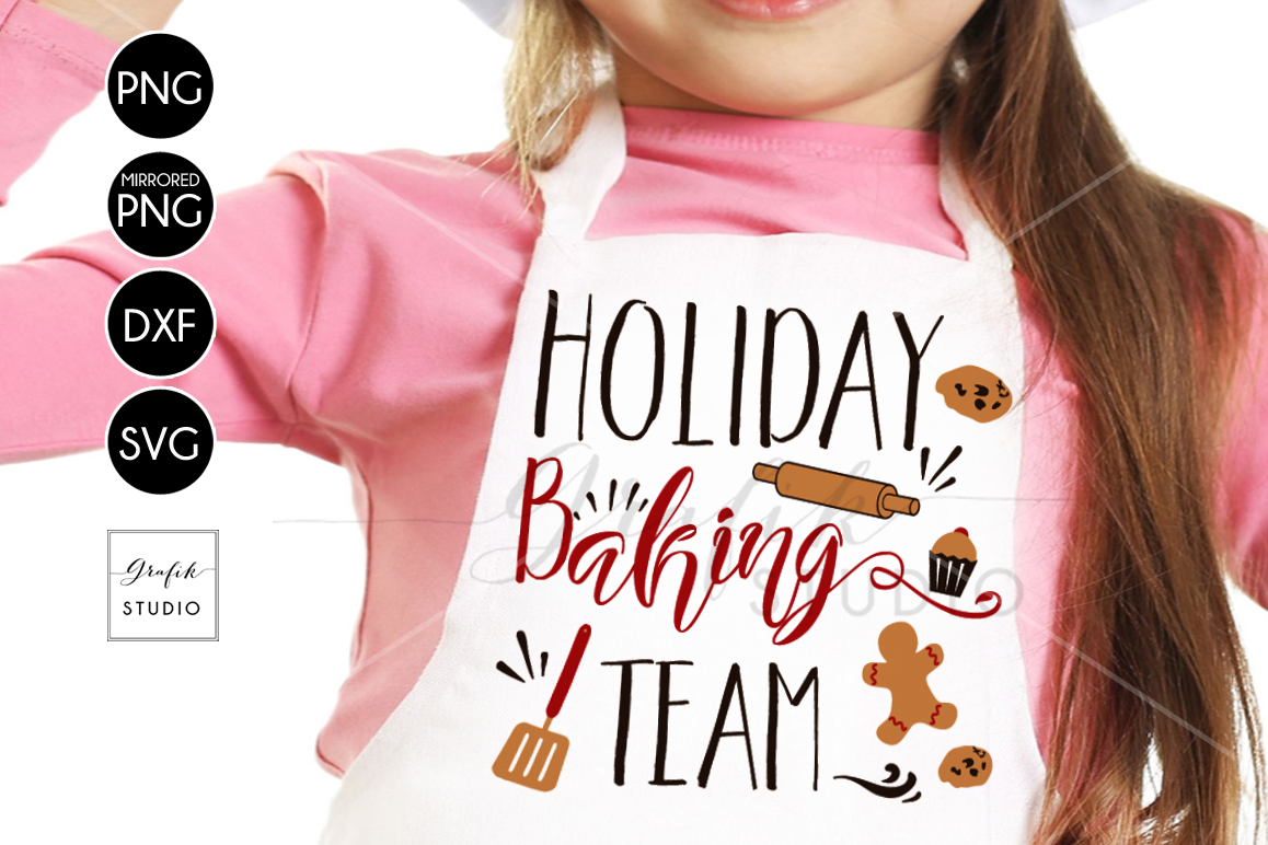 Holiday Baking Team CHRISTMAS SVG for Cricut example image 1
