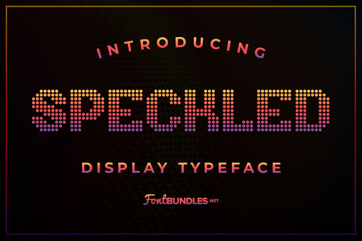 Speckled example image 1