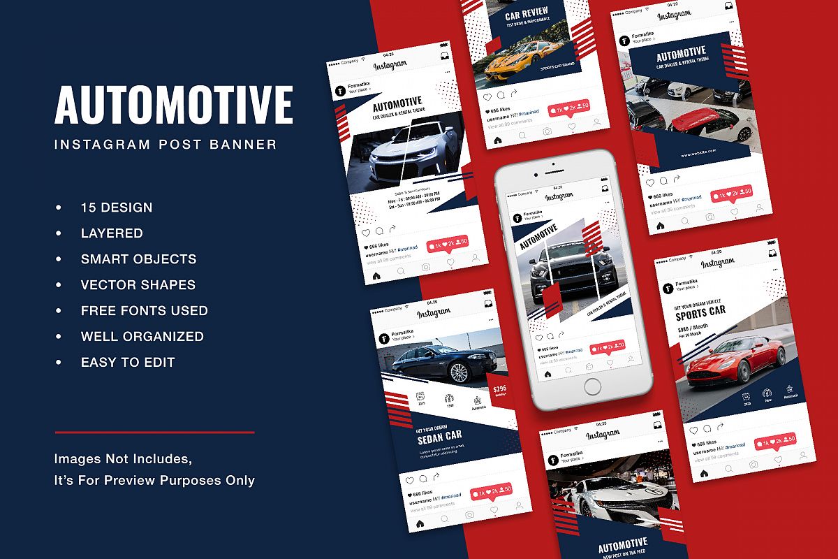 Automotive Instagram Post Banner